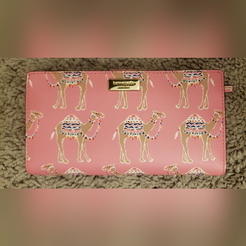 Kate Spade Spice things up pink multi wallet